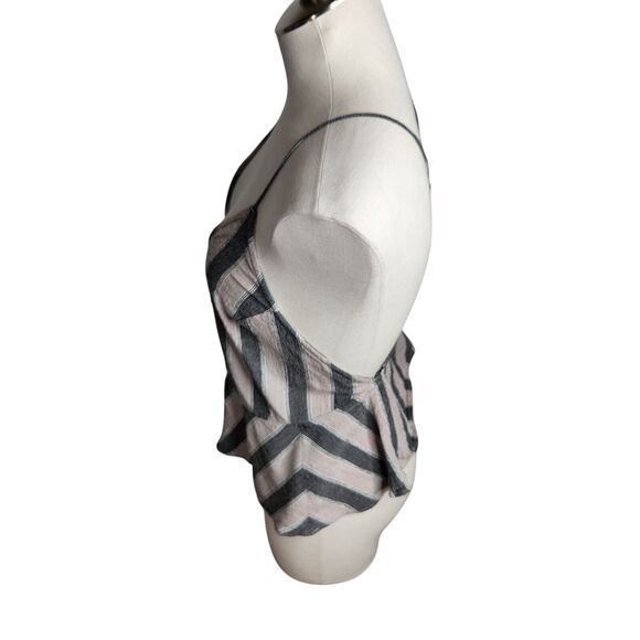 Volcom Womens Size Medium Coco Shorts Strappy Cami Set Striped Blue White - Picture 14 of 16